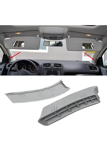 1 Çift A Sütunlu Hava Çıkışı Ön Pencere Klima Havalandırma Menfezleri Vw Golf 6 Gtı Golf Mk6 2009-2014 Açık Gri (Yurt Dışından)