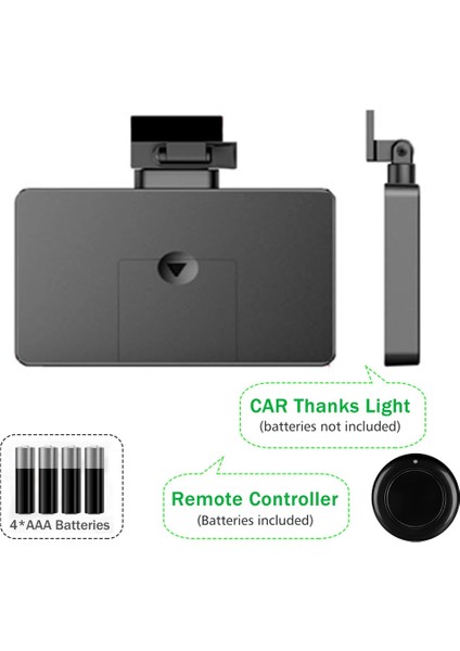 Araba Arka Cam Teşekkürler Işık Otomatik Uzaktan Kumanda Sürüş Görgü Kuralları Işıklar Burcu Ekran Işığı Rgb LED Lamba (Yurt Dışından)
