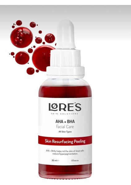 Canlandırıcı & Kırmızı Peeling Serum (AHA10% Bha2%) fiyatları