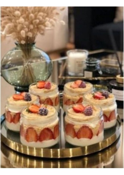 Şeffaf cam kavanoz seti, 300 ml, altın kapak, 10'lu paket, şık ve kullanışlı ürün. modelleri