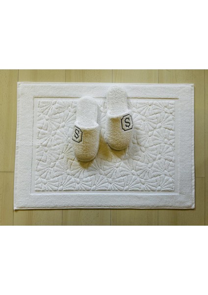 Deniz Kabuğu Desen Havlu Banyo Paspası 50X70 cm
