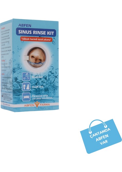 Abfen Sinus Rinse Kit Nazal Yıkama 25 Adet