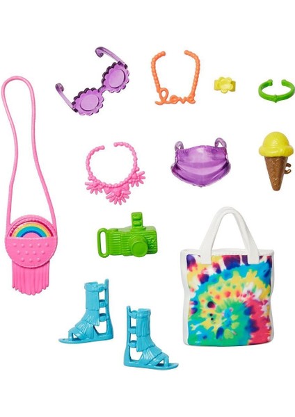 GWD98 Barbie'nin Moda Aksesuarları Paketleri
