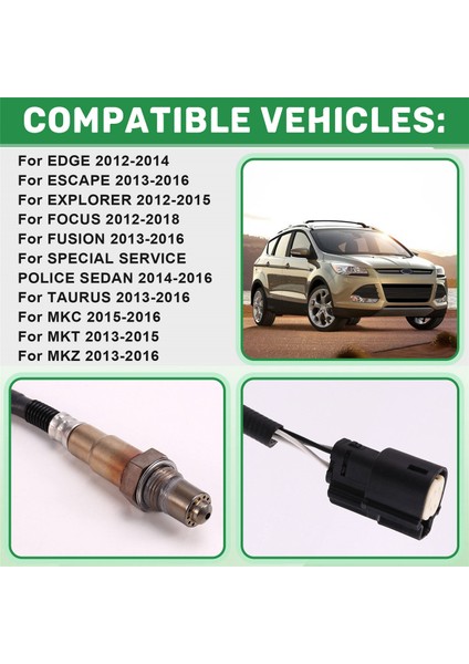Araba Oksijen Sensörü O2 Sensörü CT4Z-9G444-A 234-4575 BB5Z9G444A CV6Z9G Ford Edge Focus Lincoln Mkc Mkt Için (Yurt Dışından) fırsatları