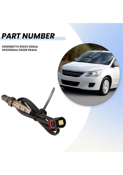 Oksijen Sensörü 0258986774 5033500AA Chrysler Dodge Jeep Mitsubishi Volkswagen Ram Için (Yurt Dışından) fiyatları