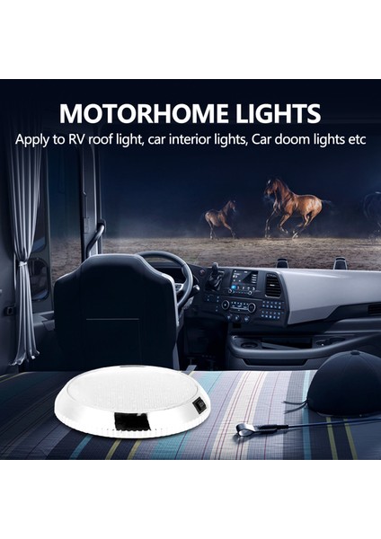 12V Araba Yuvarlak Tavan Kubbe Çatı Iç Aydınlatma Tekne Rv Yüzey Tavan Aydınlatması (Yurt Dışından) fiyatları