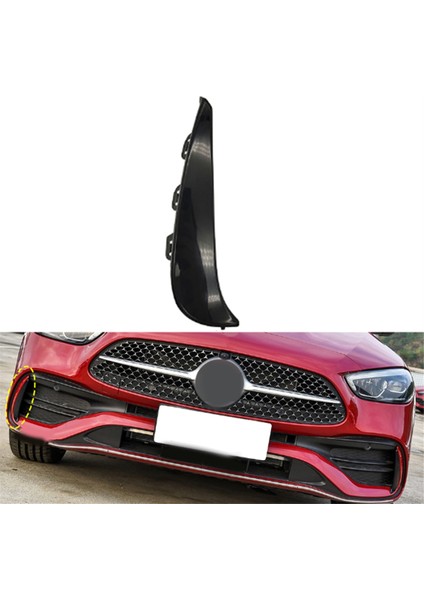 Araba Ön Tampon Havalandırma Izgarası Trim Hava Giriş Bıçağı Spoiler 2068852902 Mercedes-Benz C-Class W206 2021-2024 Için (Yurt Dışından)