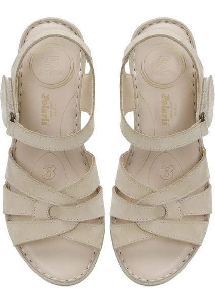 161886 Kadın Ortopedik 5 Nokta Deri Sandalet indirimleri