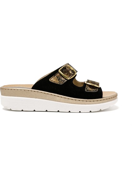 Kadın Sandalet 5619 Green Life Stretch Women's Footwear Black