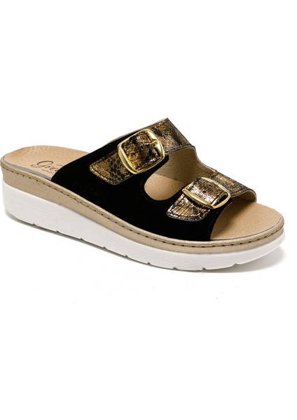 Kadın Sandalet 5619 Green Life Stretch Women's Footwear Black fiyatları