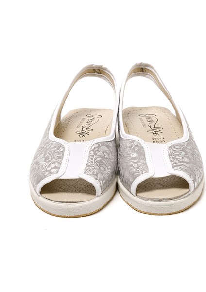 Kadın Sandalet 983 Green Life Stretch Women's Footwear Silver fırsatları