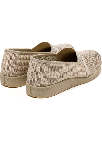 Kadın Sandalet 7827 Green Life Stretch Women's Footwear Beige indirimleri