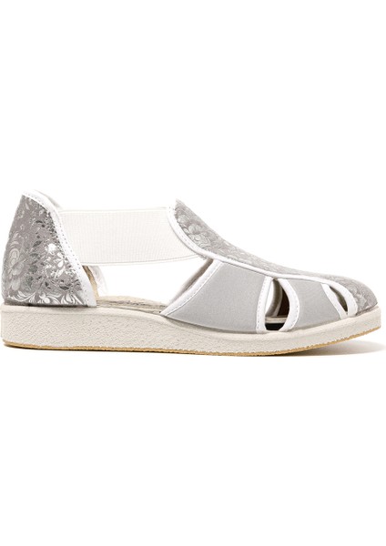 Kadın Sandalet 169 Green Life Stretch Women's Footwear Silver