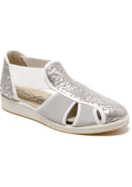 Kadın Sandalet 169 Green Life Stretch Women's Footwear Silver fiyatları