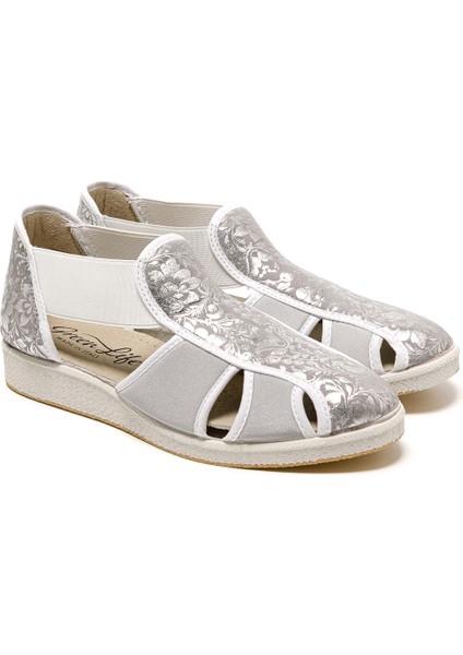 Kadın Sandalet 169 Green Life Stretch Women's Footwear Silver modelleri