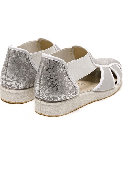 Kadın Sandalet 169 Green Life Stretch Women's Footwear Silver indirimleri