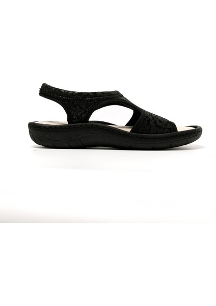 Kadın Sandalet 5364 Green Life Stretch Women's Footwear Black