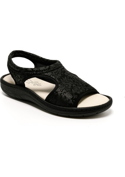 Kadın Sandalet 5364 Green Life Stretch Women's Footwear Black fiyatları