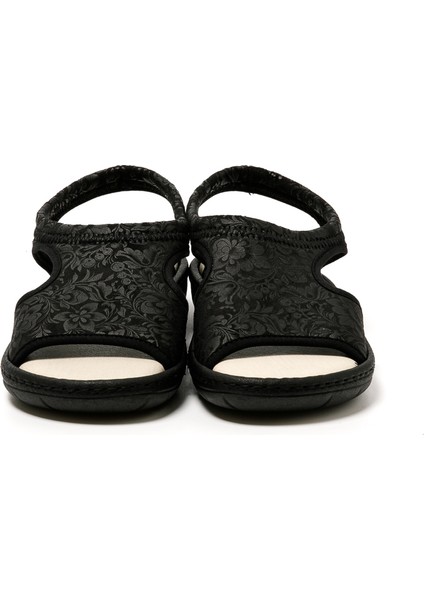 Kadın Sandalet 5364 Green Life Stretch Women's Footwear Black fırsatları