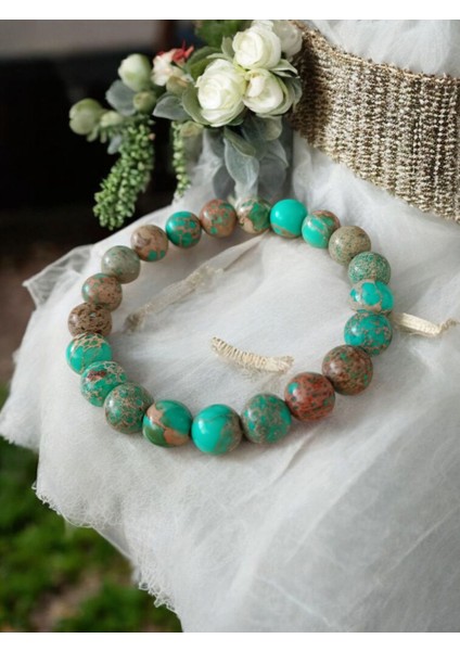 Yeşil Varisit Doğal Taş Bileklik