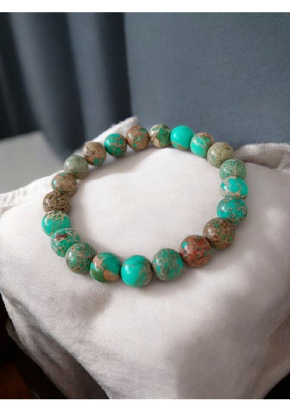 Yeşil Varisit Doğal Taş Bileklik modelleri