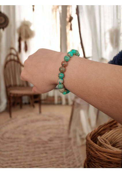 Yeşil Varisit Doğal Taş Bileklik fırsatları