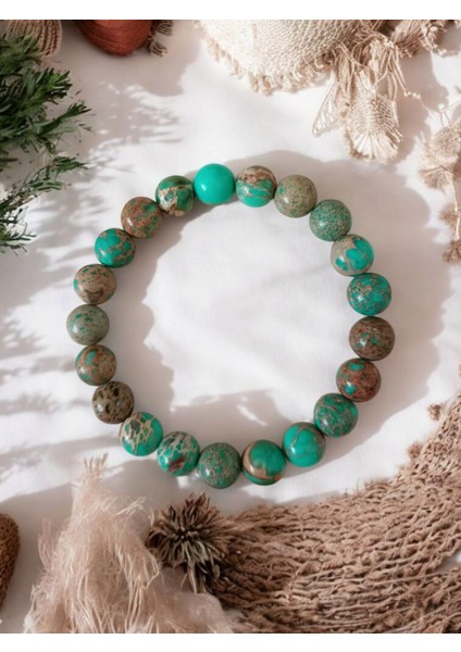 Yeşil Varisit Doğal Taş Bileklik indirimleri