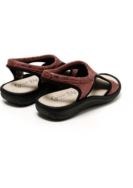 Kadın Sandalet 5364 Green Life Stretch Women's Footwear Pink indirimleri