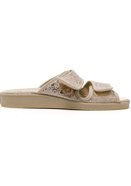 Kadın Sandalet 5688 Green Life Stretch Women's Footwear Beige