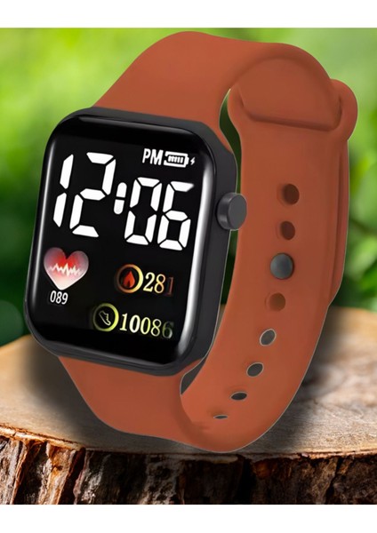Su Geçirmez Figürlü Dijital Dokunmatik LED Ekran Işıklı Çocuk Saati