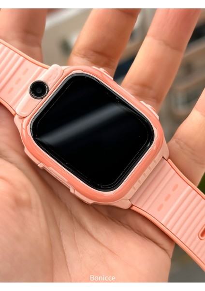 Marka Pembe Akıllı Çocuk Saat 4g Destekli Görüntülü Görüşme 2 Yıl Garantili + Bileklik