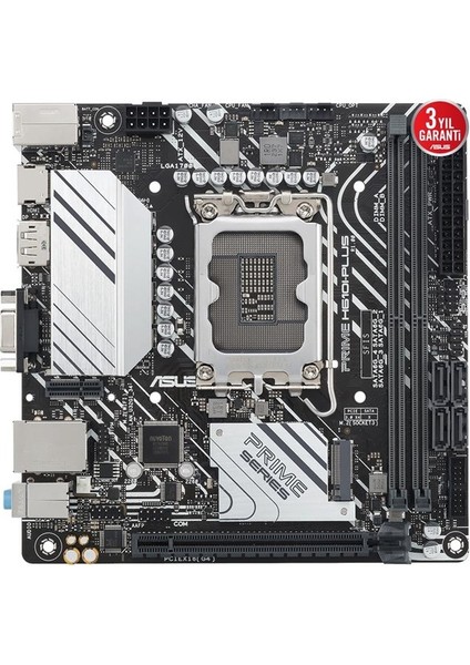 <![cdata[asus Prıme H610I-PLUS-CSM Ddr5 Hdmı-Dp Pcıe 4.0 1700P Mıtx]]>