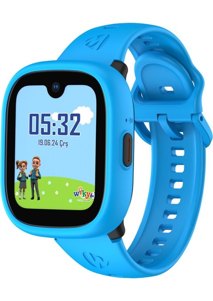 Watch 5 Plus Çocuk Akıllı Saat - Görüntülü Arama, Gps, Sos, Sağlık Takibi, Güvenli Alan Mavi indirimleri