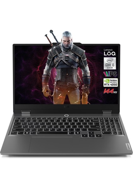 Loq Intel Core I5 12450HX 24GB 2tb SSD RTX4050 (105W) Freedos 15.6 Fhd 83GS009ATR242 Taşınabilir Bilgisayar