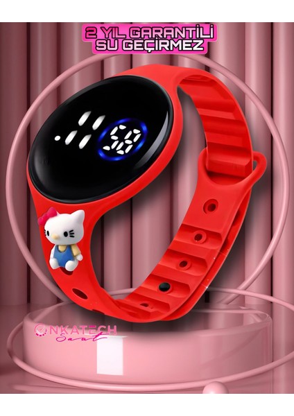 Su Geçirmez Figürlü Dijital Dokunmatik LED Ekran Çocuk Saati