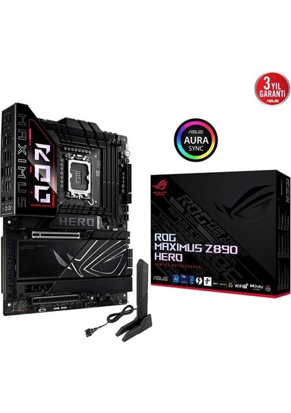 <![cdata[asus Rog Maxımus Z890 Hero Wıfı7 Ddr5 Hdmı-Usbc Pcıe 5.0 1851P Atx]]>