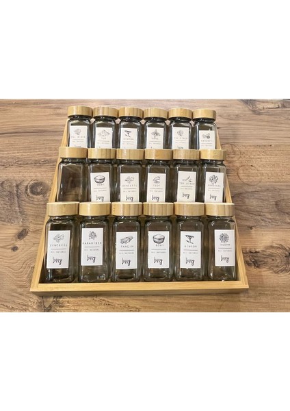 18'li Çekmece Baharat Düzeni, Pratik ve Şık Saklama Çözümü, 250-499 ml, 1 adet fiyatları