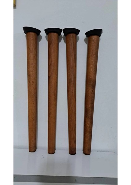 50 cm Ceviz Konik Ayak 4 Adet