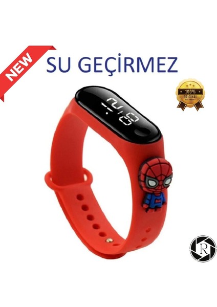 Figürlü Dijital LED Çocuk Saati Dokunmatik Ekranlı Su Geçirmez
