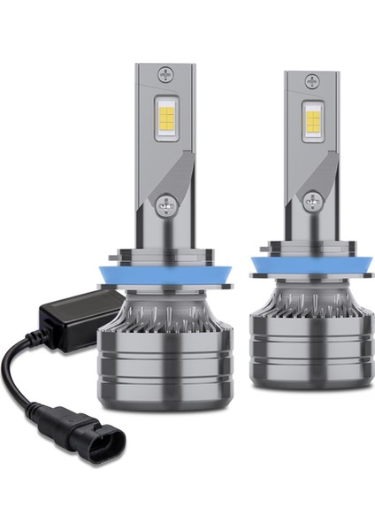 LED Far Ampulleri, 28W 3000 Lümen Parlak LED Far Dönüşüm Kiti 6000K Soğuk Beyaz (H11) (Yurt Dışından)