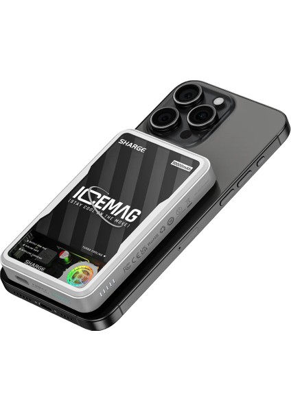Icemag - Aktif Soğutmalı Manyetik Kablosuz Powerbank - Siyah fiyatları