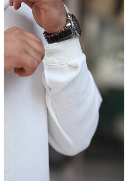 Erkek Rahat Kesim Dokulu Oversize Salaş Aerobin Gömlek fırsatları