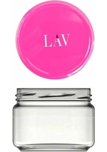 Şeffaf ve pembe kapaklı 230cc cam kavanoz seti, 6 adet, saklama ve sunum için ideal fiyatları