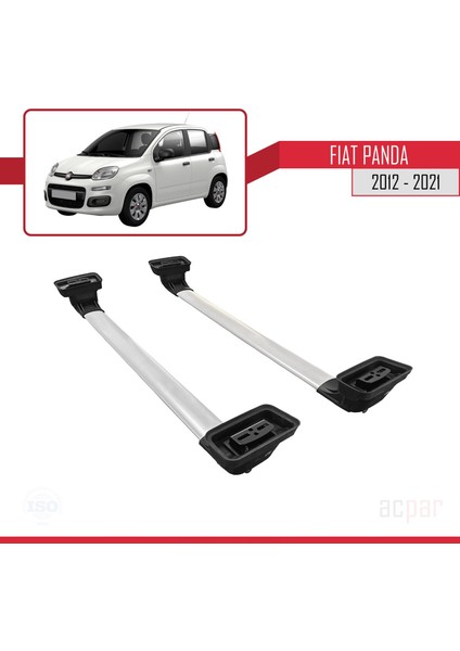 Fiat Panda (319) 2012-2021 Arası ile Uyumlu Ace-3 Ara Atkı Tavan Barı Gri 2 Adet indirimleri