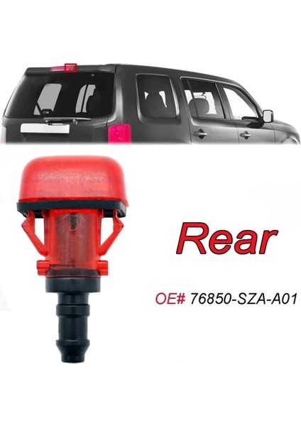 76850-SZA-A01 Araç Ön Camı Yı Nozulları Honda Pilot 2009-2015 Için Arka Silecek Yı Jeti Nozulu 76850SZAA01 (Yurt Dışından)