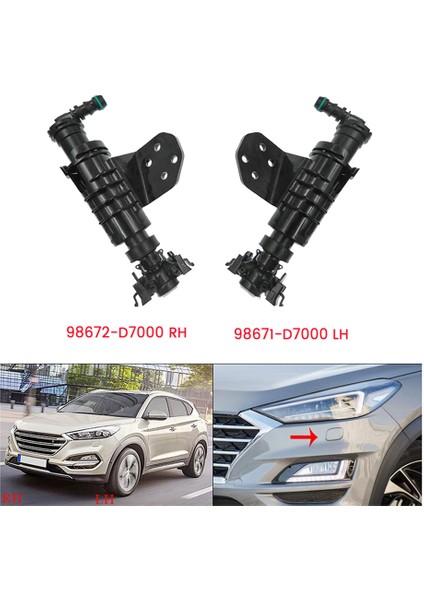 Hyundai Tucson 2016-2020 98671-D7000 Için Sol Far Yı Püskürtme Memesi Aktüatör (Yurt Dışından) fiyatları
