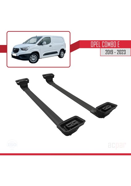 Opel Combo E 2019-2023 Arası ile Uyumlu Ace-3 Ara Atkı Tavan Barı Siyah 2 Adet indirimleri