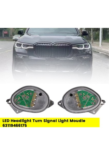 1 Çift Ön LED Far Dönüş Sinyal Lambası Modülü 63119466175 63119466176 Bmw X7 G07 2019-2022 Drl Işık Kaynağı Ab (Yurt Dışından) fiyatları