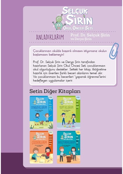 Selçuk Şirin Okul Öncesi Kutulu 5 Kitap Set - Selçuk Şirin – Derya Şirin