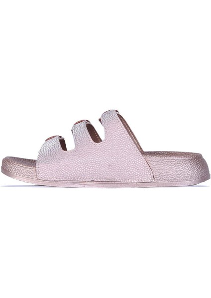 3 Tokalı Simli Kadın Düz Terlik fiyatları